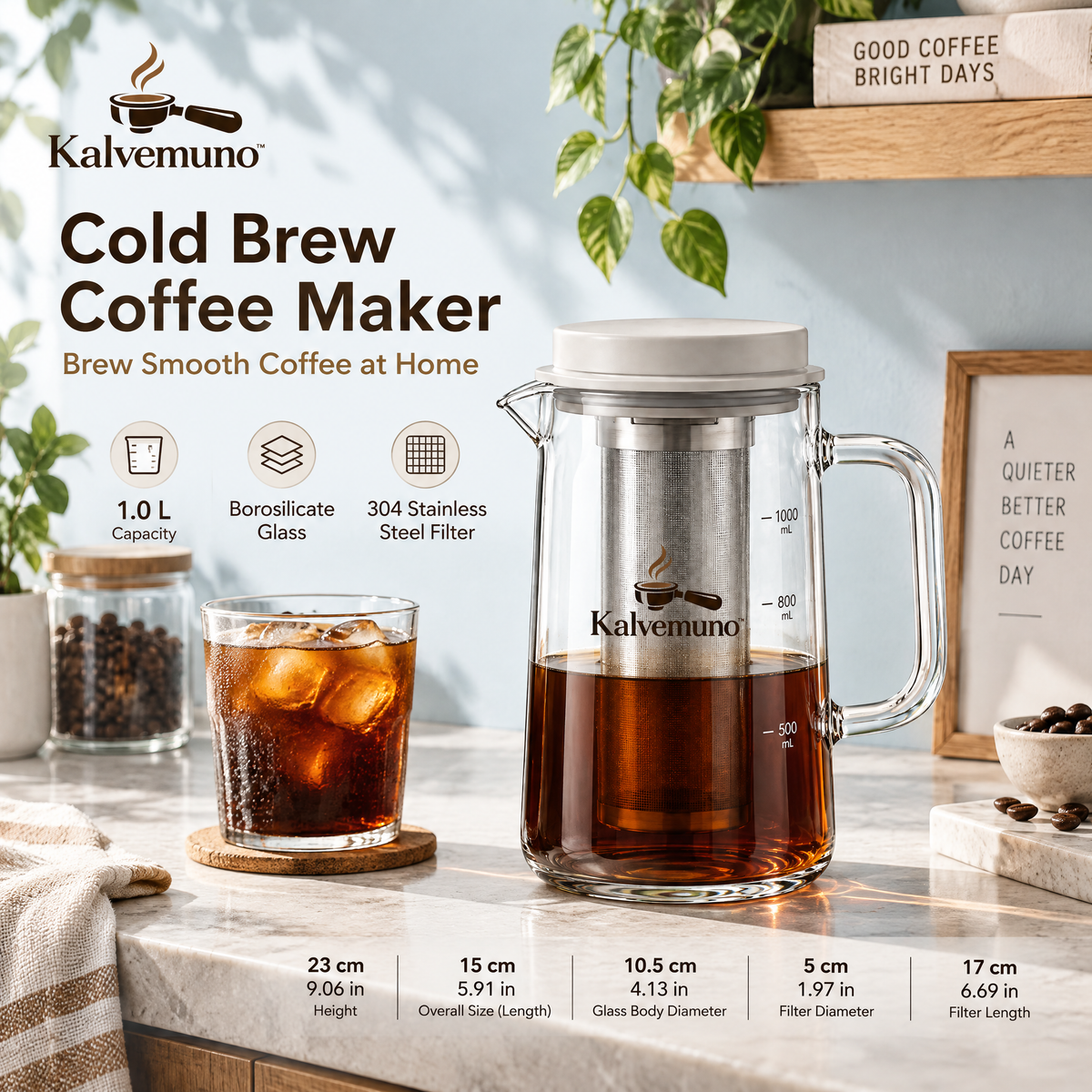 Kalvemuno™ – Cold Brew Coffee Maker