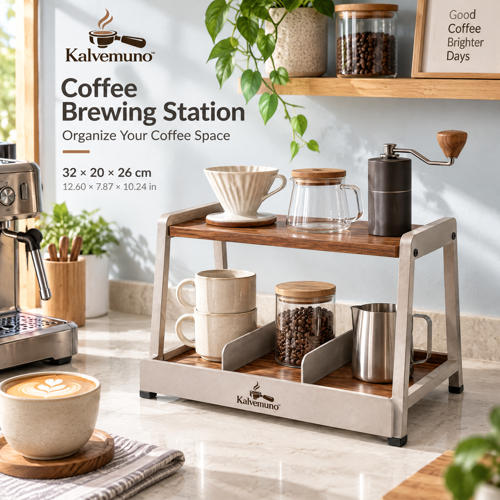 Kalvemuno™ – Coffee Brewing Station Organizer
