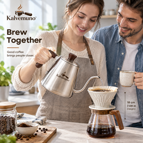 Kalvemuno™ – Gooseneck Pour-Over Kettle