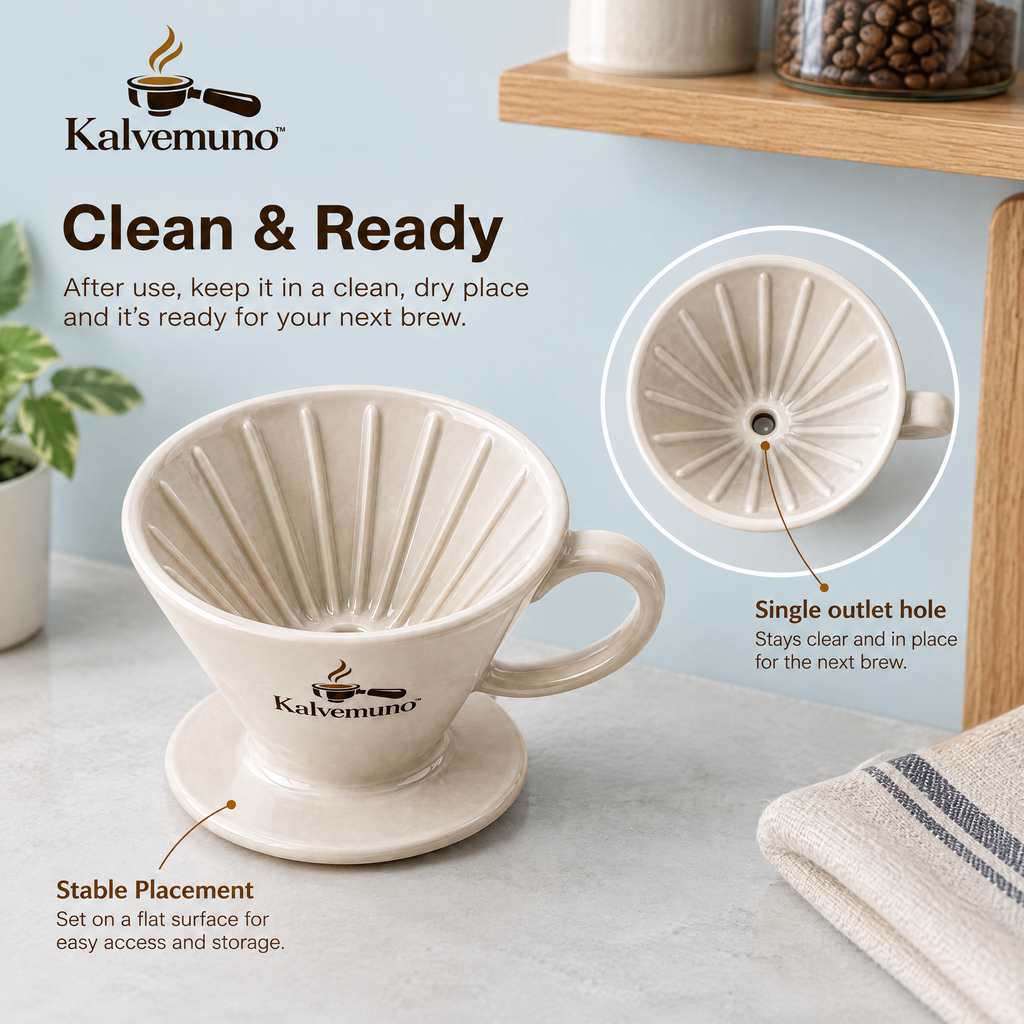 Kalvemuno™ – Ceramic Pour-Over Dripper