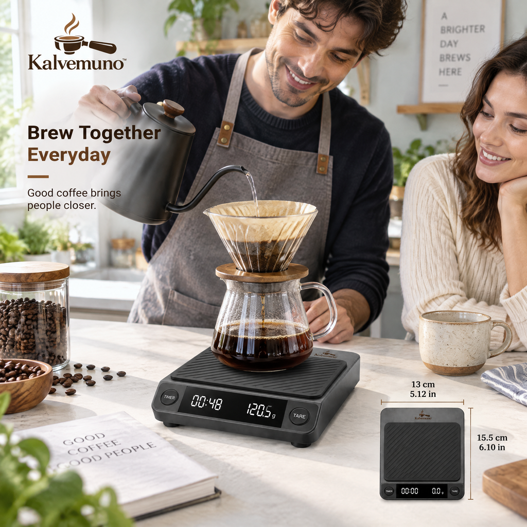 Kalvemuno™ – Digital Coffee Brewing Scale