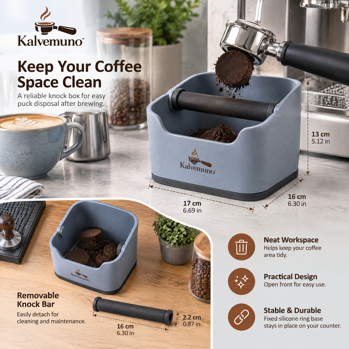 Kalvemuno™ – Espresso Knock Box