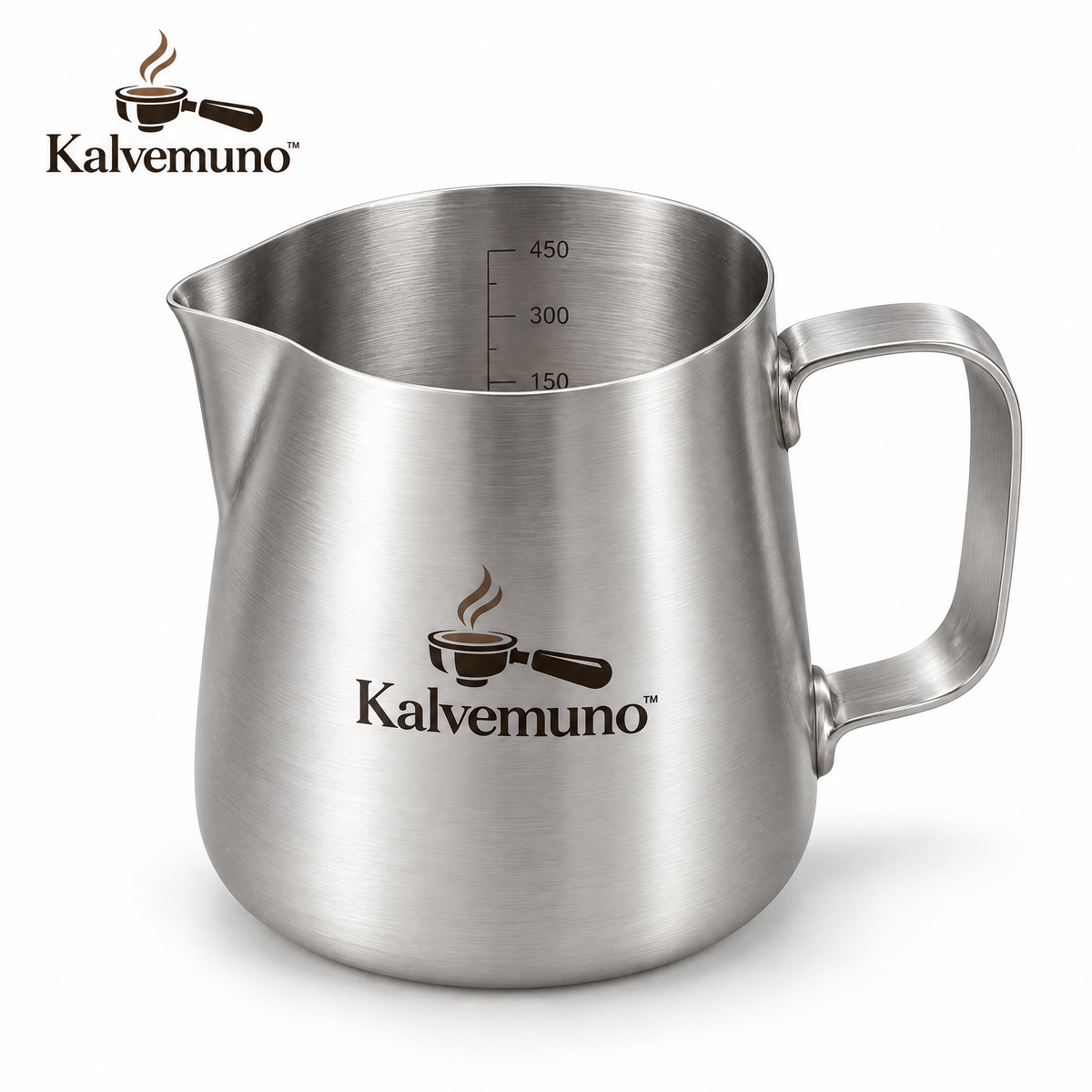 Kalvemuno™ – Stainless Steel Milk Frothing Pitcher
